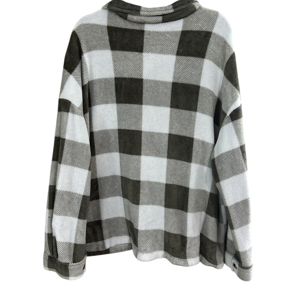Soft Buffalo Plaid Button Down Shacket Woman's Si… - image 3